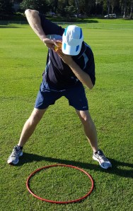 Image of the Shot Put Slam Starting Position