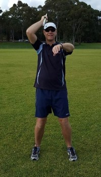 Standing Javelin Throw - Starting Position (Front View)