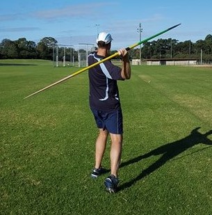 Javelin directed too far out to the side